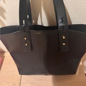 Frame Denim Les Second Tote with Gold Accents